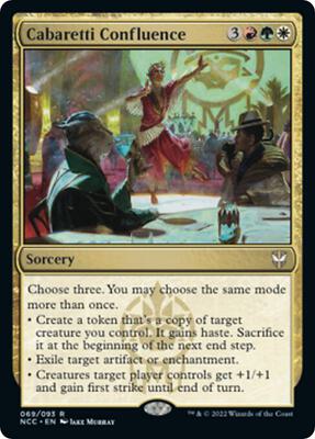 Cabaretti Confluence card from Commander: Streets of New Capenna