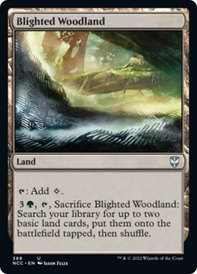 Blighted Woodland card from Commander: Streets of New Capenna