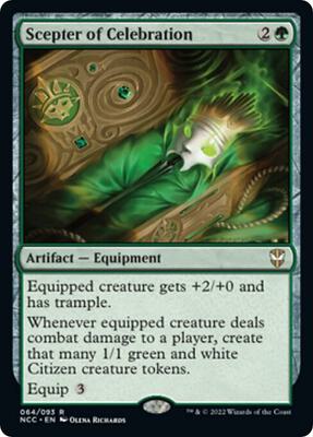 Scepter of Celebration card from Commander: Streets of New Capenna