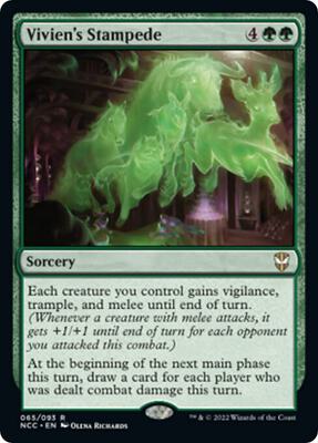 Vivien's Stampede card from Commander: Streets of New Capenna