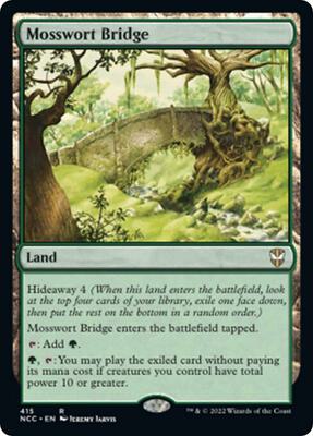 Mosswort Bridge card from Commander: Streets of New Capenna