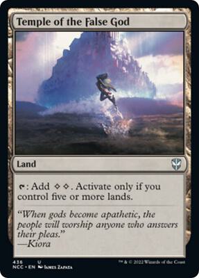 Temple of the False God card from Commander: Streets of New Capenna
