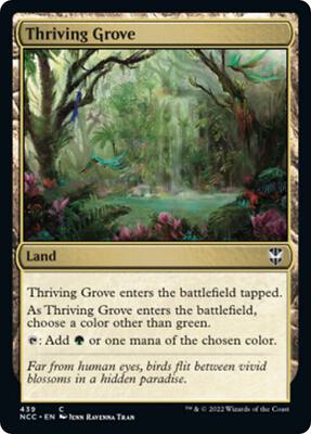 Thriving Grove card from Commander: Streets of New Capenna