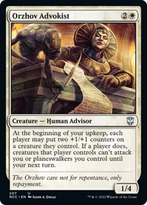 Orzhov Advokist card from Commander: Streets of New Capenna