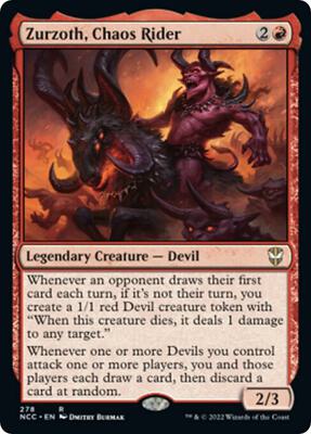 Zurzoth, Chaos Rider card from Commander: Streets of New Capenna