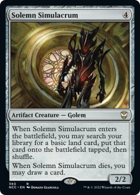 Solemn Simulacrum card from Commander: Streets of New Capenna