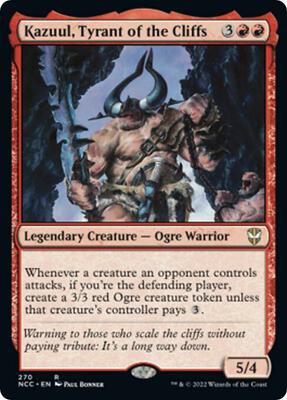 Kazuul, Tyrant of the Cliffs card from Commander: Streets of New Capenna