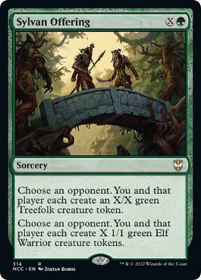 Sylvan Offering card from Commander: Streets of New Capenna