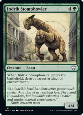 Indrik Stomphowler card from Commander: Streets of New Capenna