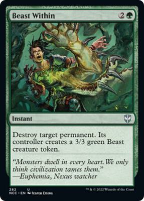 Beast Within card from Commander: Streets of New Capenna