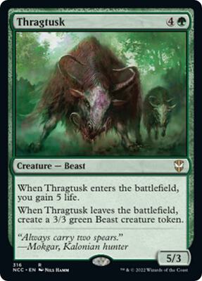 Thragtusk card from Commander: Streets of New Capenna