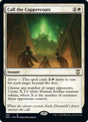 Call the Coppercoats card from Commander: Streets of New Capenna