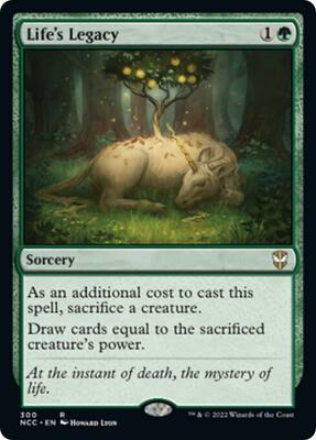 Life's Legacy card from Commander: Streets of New Capenna