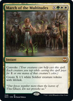March of the Multitudes card from Commander: Streets of New Capenna