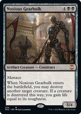 Noxious Gearhulk card from Commander: Streets of New Capenna