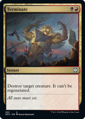 Terminate card from Commander: Streets of New Capenna
