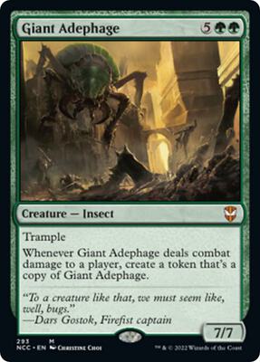 Giant Adephage card from Commander: Streets of New Capenna
