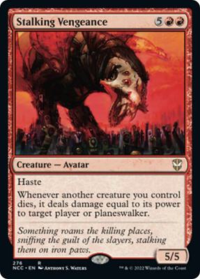 Stalking Vengeance card from Commander: Streets of New Capenna