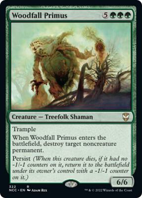 Woodfall Primus card from Commander: Streets of New Capenna