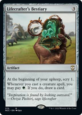 Lifecrafter's Bestiary card from Commander: Streets of New Capenna