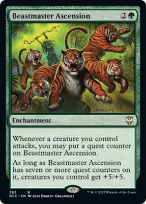 Beastmaster Ascension card from Commander: Streets of New Capenna