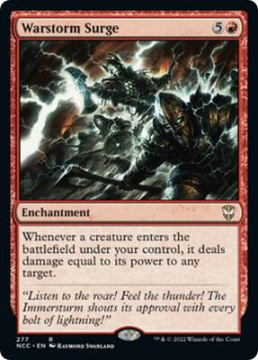 Warstorm Surge card from Commander: Streets of New Capenna