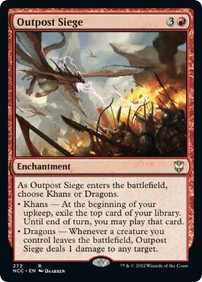 Outpost Siege card from Commander: Streets of New Capenna