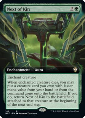 Next of Kin (Extended Art) card from Commander: Streets of New Capenna