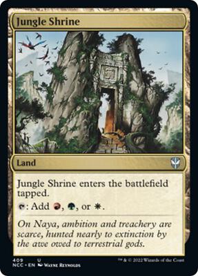 Jungle Shrine card from Commander: Streets of New Capenna