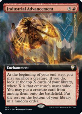 Industrial Advancement (Extended Art) card from Commander: Streets of New Capenna
