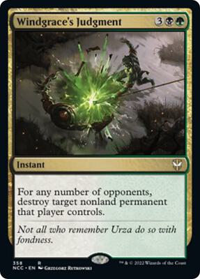 Windgrace's Judgment card from Commander: Streets of New Capenna