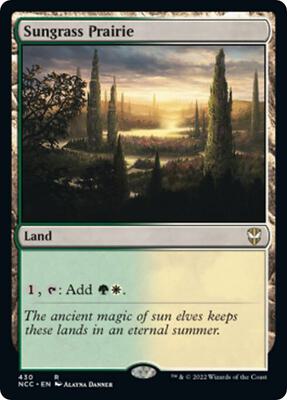 Sungrass Prairie card from Commander: Streets of New Capenna