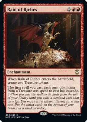 Rain of Riches card from Commander: Streets of New Capenna