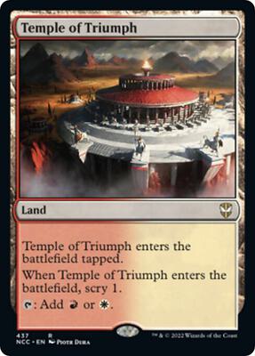 Temple of Triumph card from Commander: Streets of New Capenna