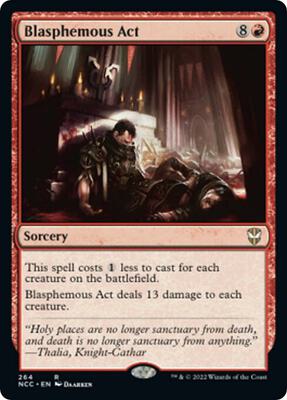 Blasphemous Act card from Commander: Streets of New Capenna