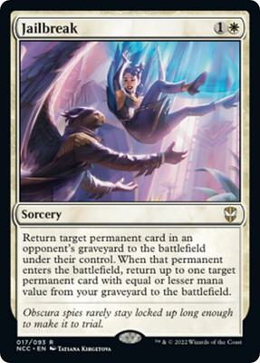 Jailbreak card from Commander: Streets of New Capenna