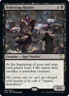 Bellowing Mauler card from Commander: Streets of New Capenna