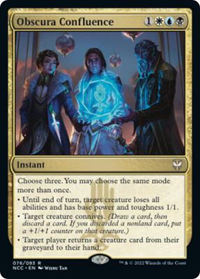 Obscura Confluence card from Commander: Streets of New Capenna
