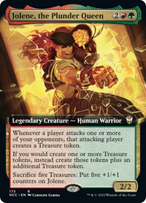 Jolene, the Plunder Queen (Extended Art) card from Commander: Streets of New Capenna