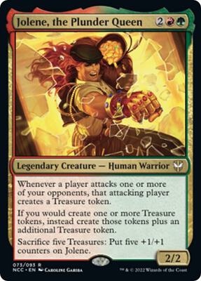 Jolene, the Plunder Queen card from Commander: Streets of New Capenna
