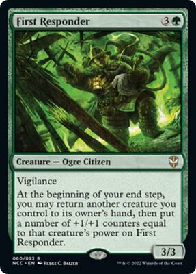 First Responder card from Commander: Streets of New Capenna