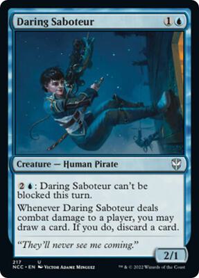 Daring Saboteur card from Commander: Streets of New Capenna