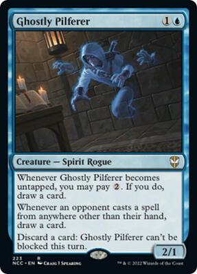 Ghostly Pilferer card from Commander: Streets of New Capenna