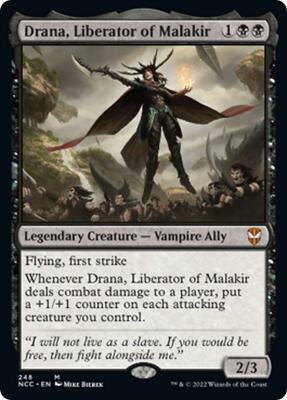Drana, Liberator of Malakir card from Commander: Streets of New Capenna