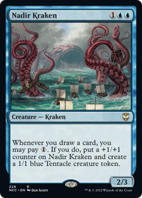 Nadir Kraken card from Commander: Streets of New Capenna
