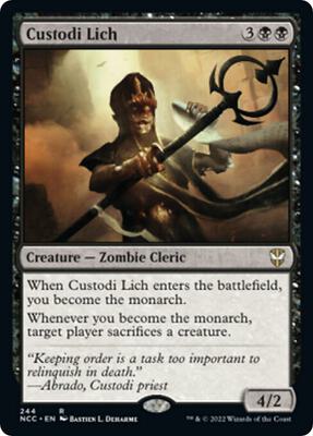 Custodi Lich card from Commander: Streets of New Capenna