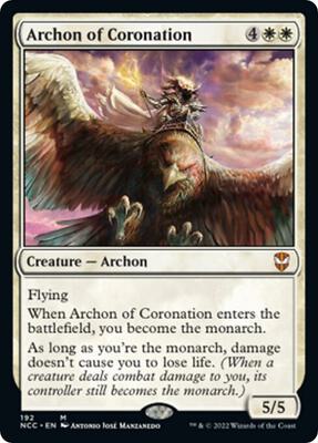 Archon of Coronation card from Commander: Streets of New Capenna