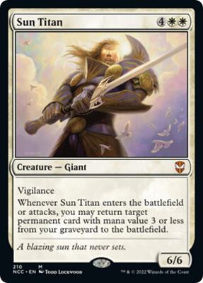 Sun Titan card from Commander: Streets of New Capenna