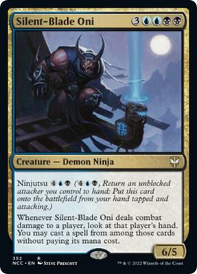 Silent-Blade Oni card from Commander: Streets of New Capenna