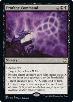 Profane Command card from Commander: Streets of New Capenna